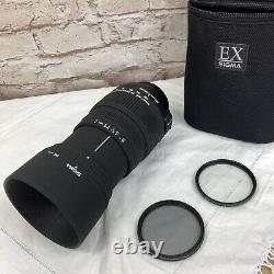 Sigma 50-200mm Telephoto Lens f/4.0-5.6 OS HSM, Stabilised. Nikon Mount. Filters