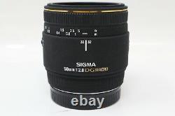 Sigma 50mm Macro Lens f/2.8 DG, Fixed, Sharp for Sony A-Mount. Very Good Cond
