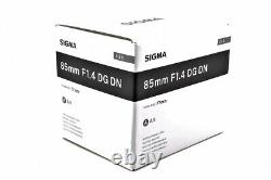 Sigma 85mm f/1.4 DG DN Art for Sony E-Mount Near Mint in Box from Japan
