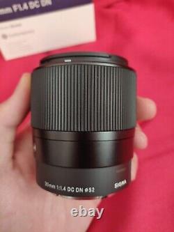 Sigma DC DN 30mm F1.4 Contemporary Lens Sony E Mount with Caps & Hood