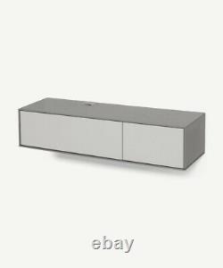 Stretto Wall Mounted Media Unit / TV Stand In Grey From made. Com