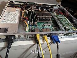Supermicro 1U NAS Storage Server 4SFF Xeon E3-1230Lv3 32gb 2x2TB HDD 80gb SSD