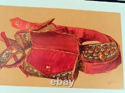 Tipu Sultan Tiger of Mysore Indian Belt Cartouche Box Antique Military Print