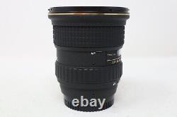 Tokina 12-24mm F4 Wide-Angle Lens AT-X PRO for Nikon F-Mount, Very Good Cond