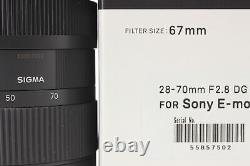 Top MINT IN BOX SIGMA 28-70mm F2.8 DG DN Contemporary for SONY E Mount JAPAN