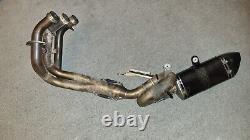 Used Akrapovic Yamaha MT-09 2013-2020 Exhaust System Racing Carbon End Can
