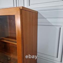 Vintage Beaver & Tapley 33 Teak Glass Cabinet Cupboard Wall Unit Floating Retro