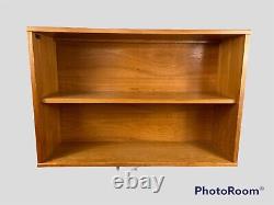 Vintage Beaver and Tapley 33 Teak Open Bookcase Wall Mounted Modular Unit