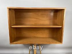 Vintage Beaver and Tapley 33 Teak Open Bookcase Wall Mounted Modular Unit