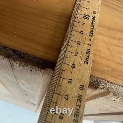 Vintage Solid Wooden Farmhouse Rustic Pine Wall Mounted Bookcase Shelf / Shelves