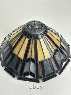 Vintage Stained Glass flush mount ceiling light