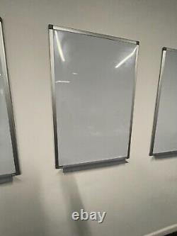 Whiteboards wall mounted magnetic 6 units