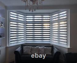 Zebra Blinds, Day & Night, 50-230cm Width, 150cm Drop, Easy Fit, Ready to Use