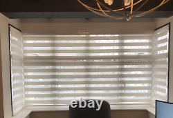 Zebra Blinds, Day & Night, 50-230cm Width, 150cm Drop, Easy Fit, Ready to Use