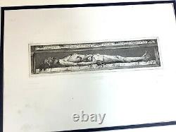 1890 Gravure Antique Hans Holbein La Mort La Plus Jeune Mort Jésus Christ Rare