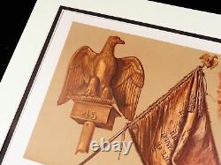 Bataille De Waterloo Royal Ecossais Greys Captured French Eagle Antique Print 1896