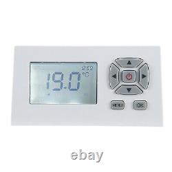 Blyss Radiateur Électrique Thermostat Panneau Métallique Mural Blanc 2000w