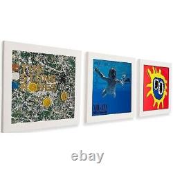 Cadre d'affichage de disque vinyle Art Vinyl Play and Display LP Triple Pack Blanc 12 Ex-Display