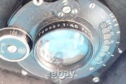Carl Zeiss Jena Tessar 14,5 F-12cm Lens Monté Sur Compur Shutter Assemblage