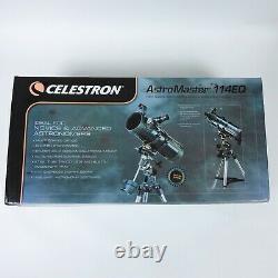 Celestron Astro Master Telescope 114 Eq + Tripod + Mont + Extras Etc