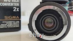 Convertisseur téléobjectif Sigma Aapo 2x EX DG montable interchangeable pour objectif Nikon AF