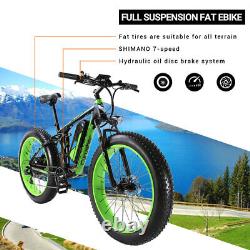 Cyrusher Electric Bike 2648v Full Suspension Fat Tire E-bike Mountain Bike Uk
