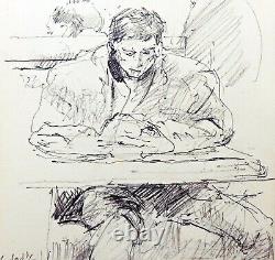 Dessin Original Signé Pencil Sketch Life Study Michael Fell Royal Academy