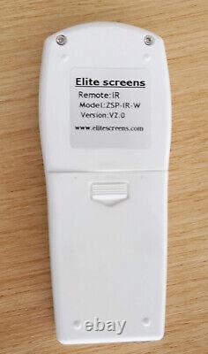 Écran Elite Screens 83 Spectrum électrique blanc monté au mur/plafond avec télécommande