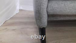 Fait. Com Malini Mountain Grey Weave Trois Seater Sofa Prc £799
