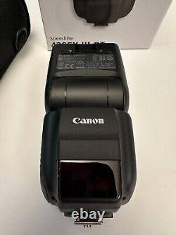 Flash Canon Speedlite 430EX III-RT, en boîte, complet avec manuel et diffuseur