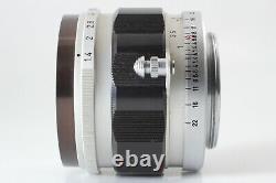 LISEZ! Objectif Canon 50mm f/1.4 Leica LTM L L39 avec capuchon et étui MINT, en provenance du Japon.