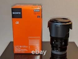 Lentille Sony 18-105mm F4 Pz G Oss Pour Sony E-mount Selp18105g