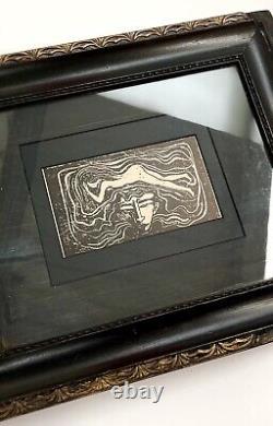 Lithographie d'Edvard Munch, 1ère édition dans le cerveau humain allemand 1897