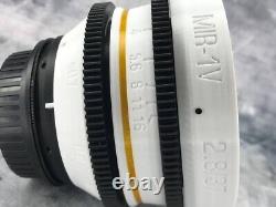 Mir-1B 37mm f/2.8 Monture Canon EF modifié Cine beau bokeh