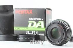 NEAR MINT+ ? Objectif limité SMC PENTAX-DA 70mm f/2.4 pour monture K du JAPON #251