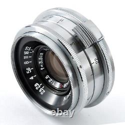 Objectif Nippon Kogaku W-NIKKOR C 3,5 cm 35 mm f/2,5 Argent Monture Nikon S Télémètre