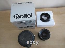 Objectif Rollei MC 12.8 28mm avec monture Rollei QBM, boîte d'origine et en bon état de fonctionnement