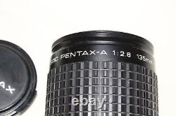 Objectif téléobjectif fixe SMC Pentax-A 135mm f2.8 Monture PKA en excellent état