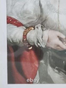 Portrait D'art Antique Mezzotint Miss Rosamond Croker De Sir Thomas Lawrence