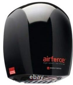 Sèche-mains Warner Howard Airforce à haute vitesse et faible consommation d'énergie - Noir PDSF £699