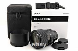 Sigma 135mm F/1.8 Dg Hsm Art Lens Pour Sony E-mount Mint En Boîte Du Japon