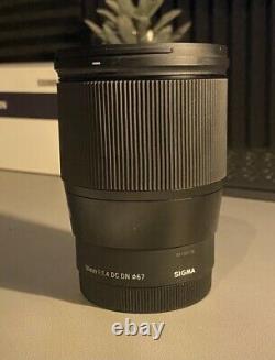 Sigma 16mm F/1.4 DC Dn Contemporary Lens Pour Les Caméras Sony E-mount