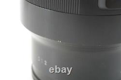 Sigma 35mm F/1.4 Dg Art Pour Sony E / Montage Fe Avec Bouchons Avant Et Arrière
