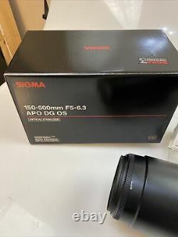 Sigma Dg 150-500mm F/5-6.3 Apo Dg Os Hsm Camera Lens Nikon Af Mount