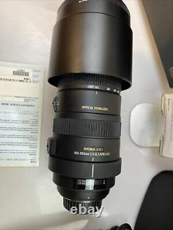 Sigma Dg 150-500mm F/5-6.3 Apo Dg Os Hsm Camera Lens Nikon Af Mount