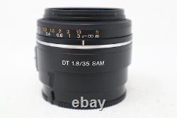 Sony 35mm Prime Lens F/1.8 Dt Sam Sharp, Sal35f18, Pour Sony A-mount, Good Cond