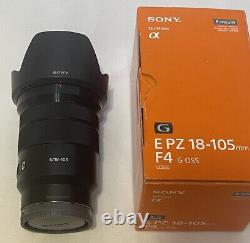 Sony E Pz 18-105mm F/4 G Oss Lens, E-mount Pour Les Caméras Aps-c, Boxed. Menthe