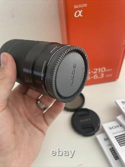 Sony E-mount 55-210mm Téléphoto Lentille F4.5-6.3 Oss Sel55210 Twice Utilisé