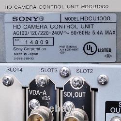 Sony Hdcu1000 Unité De Contrôle Caméra Hd 19 Montage De Rack Complet Pour La Série Hdc-1000r
