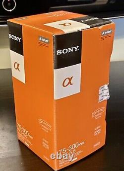 Sony Tele Lens 75-300mm A-mount Pour Sony Alpha Dslr En Excellent État